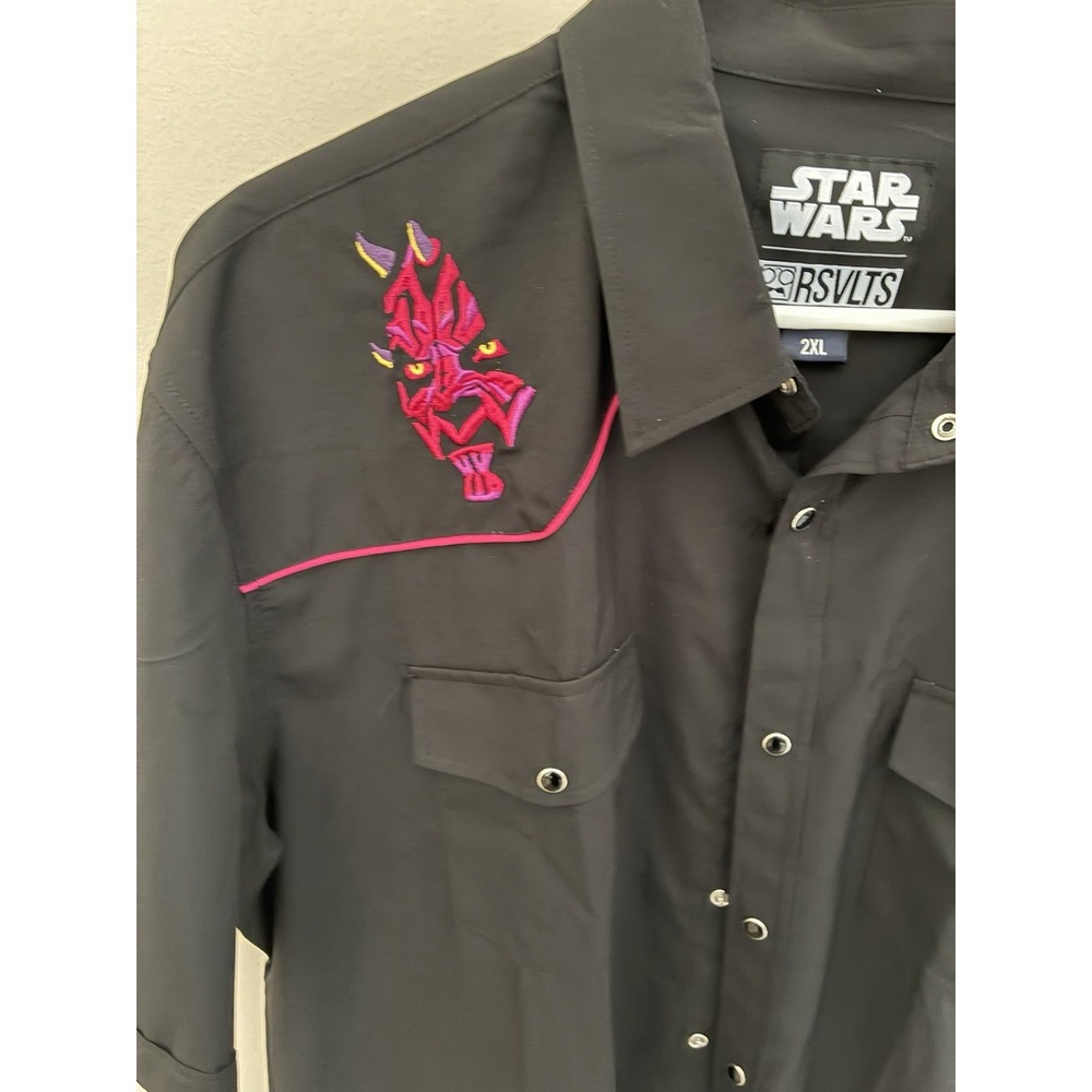RSVLTS Star Wars Darth Maul "The Menace" Short-Sleeve Roper 2XL - Picture 3 of 5